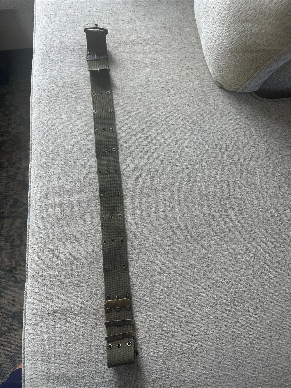 Vintage Original US Army M-1956 Can as Pistol Equipment Belt - 1966 Vietnam War